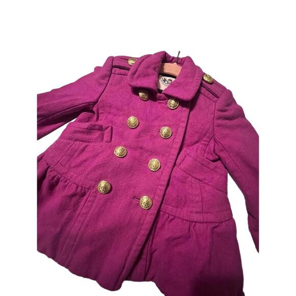 Juicy Couture Jacket 2/3T Magenta Y2K Peplum Ruffled RARE - Picture 3 of 6